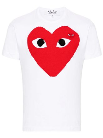 Comme Des Gar&ccedil;ons T-shirt con stampa - Bianco