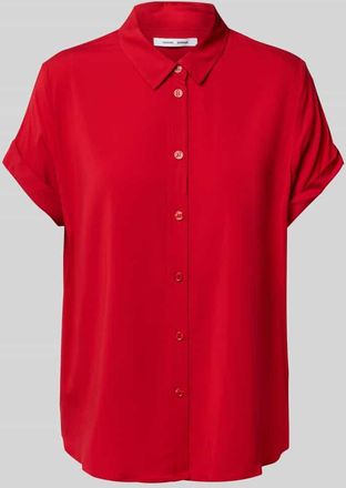 Samsøe & Samsøe Relaxed Fit Bluse aus Viskose-Elasthan-Mix Modell MAJAN in Rot, Größe XL