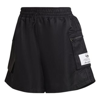adidas (WMNS) adidas High-Waist Nylon Shorts Asia Sizing Black HL9061