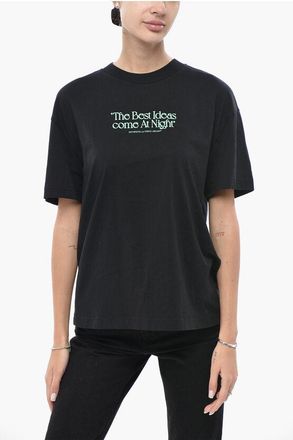 Off-white Cotton Crewneck T-Shirt BEST IDEAS size Xxl