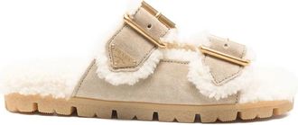 Prada Shearling-trim Slippers