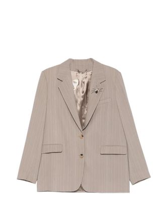 Golden Goose Journey Ws Sb Over Jacket Pinstripes Viscose Crepe W Bro