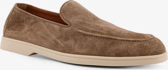 Doucal's Mens Reverse Suede Loafers Beige