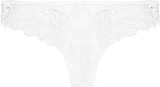 Simone Pérèle Simone PÉRÈLE Saga Guipure Lace Thong - White - 4