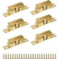 OEM Pestillo Doble De 6 Piezas, Pestillo De Puerta De Lat&oacute;n De 60 Mm Con Rodamiento De Bolas De Doble Tensi&oacute;n, Pestillo De Puerta De Armario De Lat&oacute;n Resi