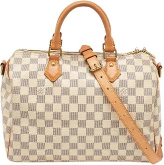 Louis Vuitton Pre-owned Handbags, female, Beige, Size: ONE SIZE Pre-owned Speedy Bandouli&egrave;re 30