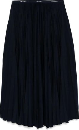 Lacoste Gonna lunga plissettata con vita elasticizzata - Blu