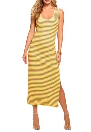 Ramy Brook Everest Stripe Dress In Lemon Drop