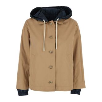 Herno Light Jackets, female, Brown, Size: XL Reversible Jacket in Dean