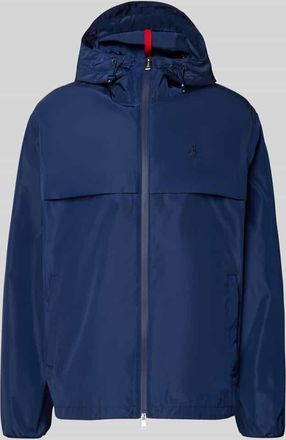 Polo Ralph Lauren Windbreaker mit Logo-Stitching in Marine, Gr&ouml;&szlig;e XXL