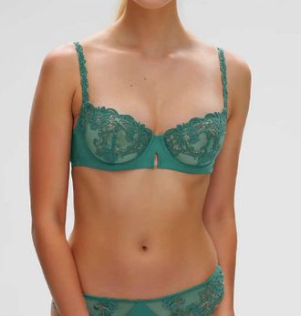 Simone P&eacute;r&egrave;le Saga Demi Cup Bra In Vert Garden