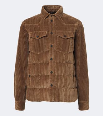 Moncler Chaqueta de plumas Gelt de pana de algod&oacute;n