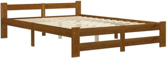 vidaXL Estructura cama sin colchón madera pino marrón miel 120x200 cm vidaXL