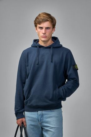 Stone Island Regular Fit Hooded Sweatshirt with Pouch Pocket