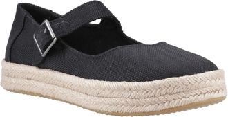 Toms Carolina Mary Jane Polyester Vrouwen Zwarte Espadrilles