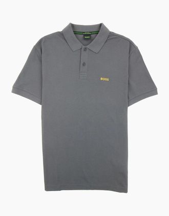 HUGO BOSS Mens Hugo Boss Piro Reg Fit Polo Dark Grey 022 - Size: 36