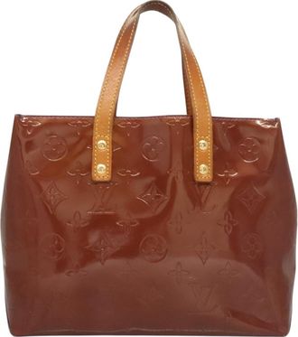 Louis Vuitton Reade Brown Patent Leather Tote Bag (Pre-Owned)