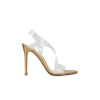 Gianvito Rossi Calz. Glass+Vernice - female - Gianvito Rossi - High Heel Sandals - Gray - 3 UK - Shoes