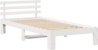 vidaXL Estructura De Cama Blanco 90 X 190 Cm Madera Maciza De Pino Vidaxl