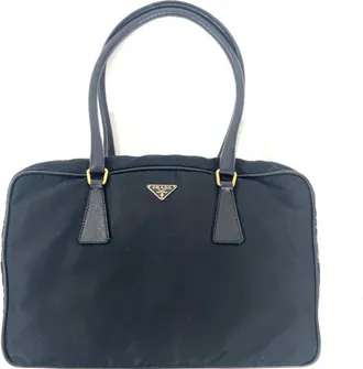 Prada Black Nylon Tote Bag (Pre-Owned)