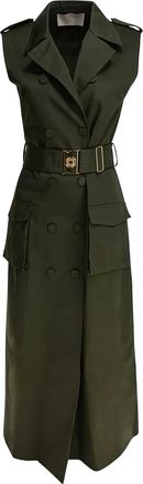 Elie Saab Abito midi doppiopetto - Verde