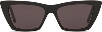 Saint Laurent Eyewear cat-eye frame tinted sunglasses - unisex - Acetate/Nylon - 53 - Black