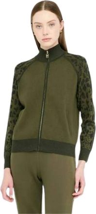 Liu Jo ECS Maglia Zippata M/L - female - Liu Jo - Zip-throughs - Green - L - Sweatshirts & Hoodies