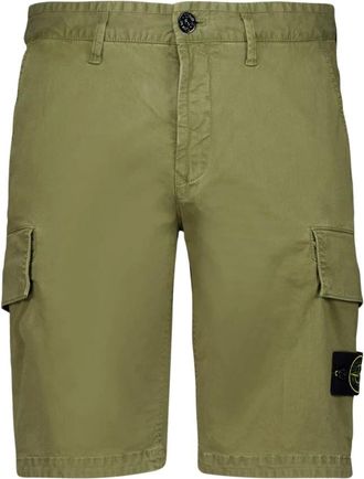 Stone Island Heren, Korte broeken, Groen, Maat: W30 Katoen