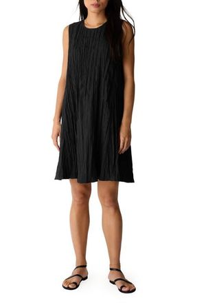 Eileen Fisher Sleeveless Silk A-Line Dress in Black at Nordstrom, Size Xx-Small