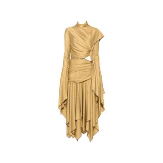 Zimmermann Valiant Handkerchief Jurk - Dames - Jurken - Geel - Maat: S Zijde