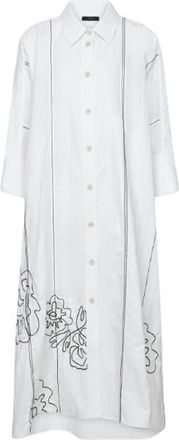 Joseph Ivory Floral Cotton Dania Dress Size M