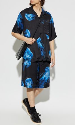 Versace Jeans Couture Printed Shirt, Mens, Black