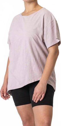 Maggie's Organics Organic Cotton French Tuck Tee In Lavender