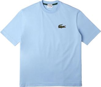 Lacoste Heren organisch los T-shirt (Lichtblauw)