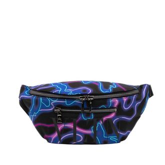 Valentino Pre-owned Valentino Nylon VLTN Neon Camouflage Print Belt Bag Ladies 20PEAC5933RBF5NG