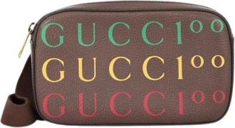 Gucci Pre-owned Vintage Belt Bag - Dames - Vintage Heuptassen - Bruin - ONE Size - Leer - Vintage