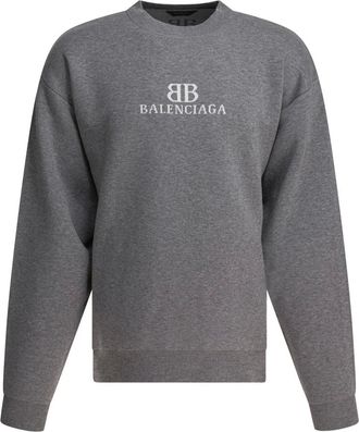 Balenciaga Truien & Vesten, Heren, Grijs, L, Katoen, Grijze Sweatshirt Aw 25 Stijlvol Comfort