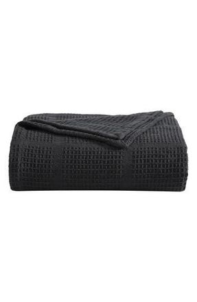 Kenneth Cole Essentials Waffle Throw Blanket in Black at Nordstrom Rack, Size Queen