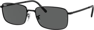 Ray-Ban Sunglasses, unisex, Black, 57 MM, Rectangular Sunglasses