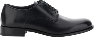 Giorgio Armani Heren, Schoenen, Zwart, Maat: 41 EU Leer