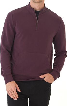 Threads 4 Thought Trevor Peached Half Zip Pullover in Ultra Maroon at Nordstrom, Size Xx-Large
