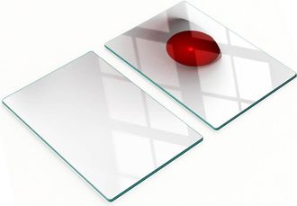 OEM Tableros De Vidrio Duraderos Y Elegantes Con Un Patr&oacute;n Abstracto De Esferas 2x40x52 Cm