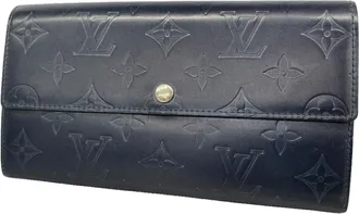 Louis Vuitton Blue Long Wallet (Bi-Fold) (Pre-Owned)