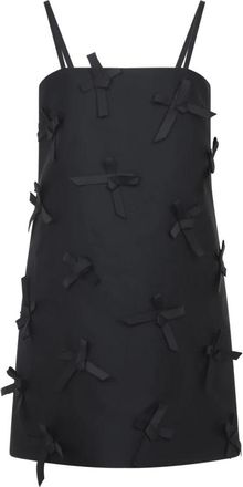 Jil Sander Elegante Zwarte Jurk Aw 25 - Dames - Korte kleedjes - Zwart - S - Polyester - Kleedjes