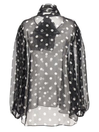 Dolce & Gabbana Womens Bicolor Silk Blouse