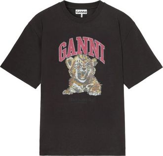 Ganni T-shirt With Tiger