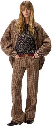 Missoni Mens Tailored Trousers with Chevron Pattern in Beige at Nordstrom, Size 44 It