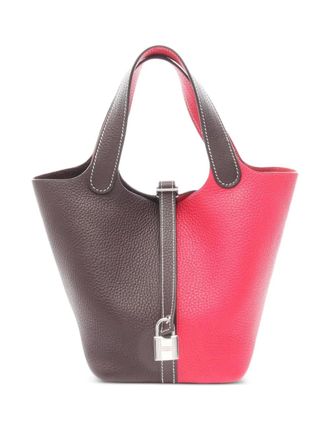 Hermès 2021 Picotane PM leather handbag - Brown