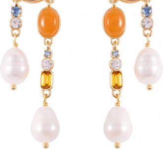 Mignonne Gavigan Womens Luxe Clara Earrings In Pink Multi