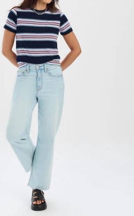 Daze Pleaser High Rise Wide Ankle Jeans In Detour